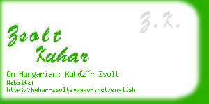 zsolt kuhar business card